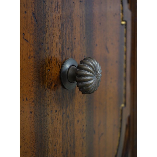 Francesco Molon Italian Walnut Tv Lift Cabinet For Sale - Image 14 of 18