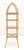 Wood Bamboo & Leather Figural 13" Square Profile Dome Shape Etagere MINT For Sale - Image 7 of 13