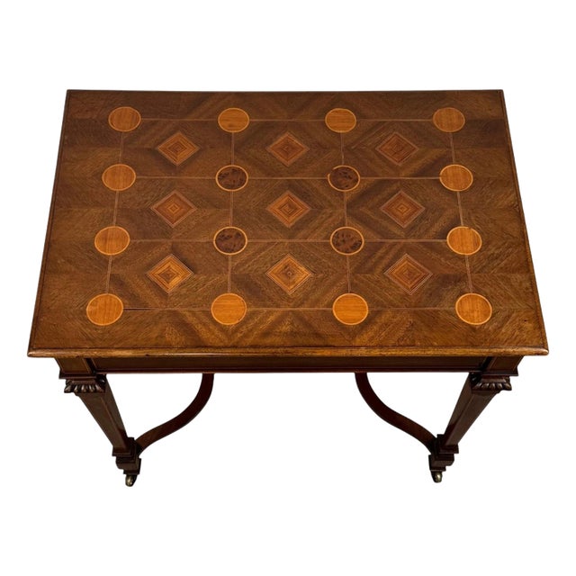 Antique English Mahogany Side Table, 1800s For Sale
