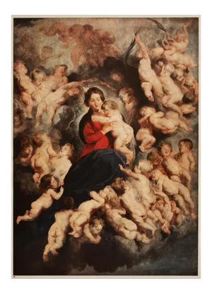1944 Rubens "The Virgin Surrounded by Angels", First Edition Parisian Photogravure