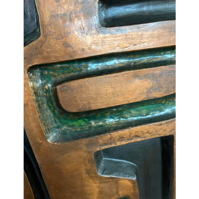 Vintage Enamel & Copper Decorative Wall Art For Sale - Image 5 of 8