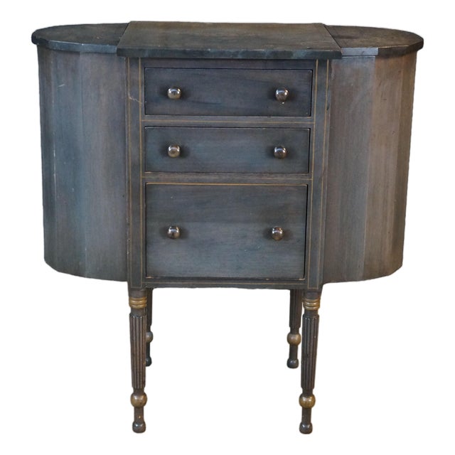 Antique Grand Rapids Furniture Shops Martha Washington Mahogany Sewing Cabinet For Sale