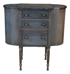 Antique Grand Rapids Furniture Shops Martha Washington Mahogany Sewing Cabinet