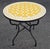 Sculpture Materials 32" Handcrafted Yellow and White Rafraf Moroccan Mosaic Table For Sale - Image 7 of 7