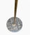 Metal Brass Floor Lamp with Pleated Fabric Shade and Marble Base, Italy, 1950s For Sale - Image 7 of 8