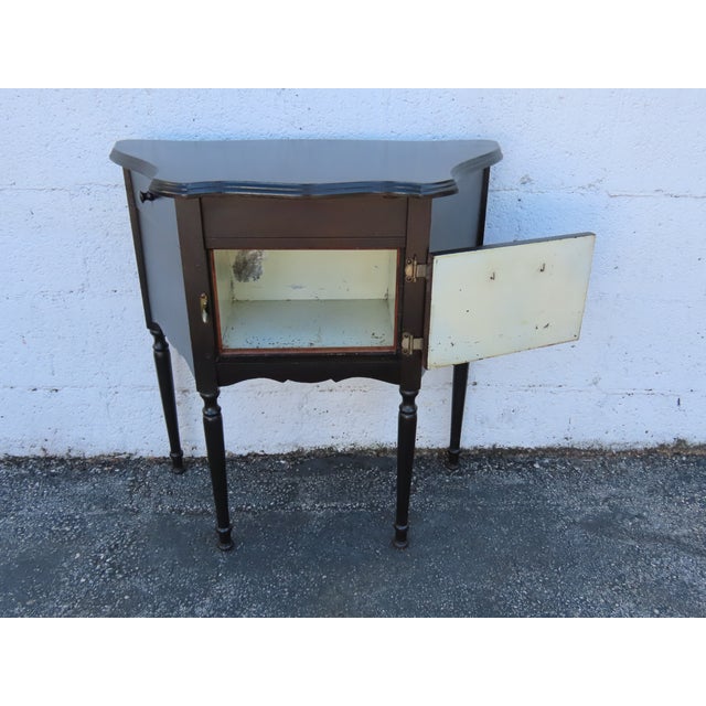 Early 1900s Cigar Tobacco Humidor Chest Box Cabinet With Ashtray 6347 For Sale - Image 15 of 18