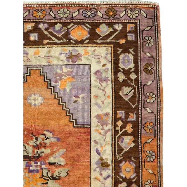 Rustic Galerie Shabab Collection Mid-20th Century Turkish Anatolian Rug For Sale - Image 3 of 3