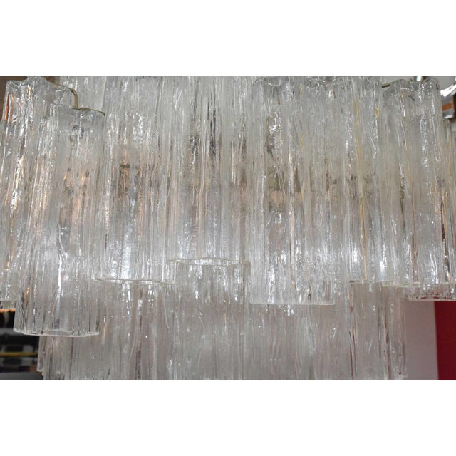 Metal 1960s Large Venini Tronchi Chandelier For Sale - Image 7 of 9