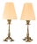 Small Jugendstil Table Lamps with Fabric Shades, Vienna, Austria, 1908, Set of 2 For Sale