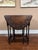 Petite Antique English Side Sofa Table Barley Twist Drop Leaf Gateleg Carved Oak For Sale In Dallas - Image 6 of 18