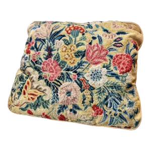Vintage Needlepoint Chair Seat Cushion