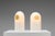 Mid-Century Modern White Opal Glass Table Lamps with Brass Detail from Peill & Putzler, 1970s, Set of 2 For Sale - Image 3 of 16