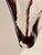 Brown Vintage Murano Wave Vase | Oxblood Brown Ribbons, Mid-Century Italian Sculptural Glass Centerpiece For Sale - Image 8 of 12