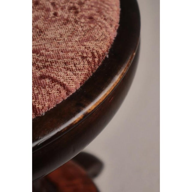 Brown Art Deco Scandinavian Stool by Andreas Tuck, Denmark, 1930s For Sale - Image 8 of 14