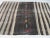 Handwoven Vintage Black & Grey Striped Kilim Rug For Sale - Image 4 of 6