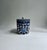 Early 20th C. Fukagawa Koransha lidded White Porcelain Canister with Blue and Coral Peonies. Featuring a reflective White...