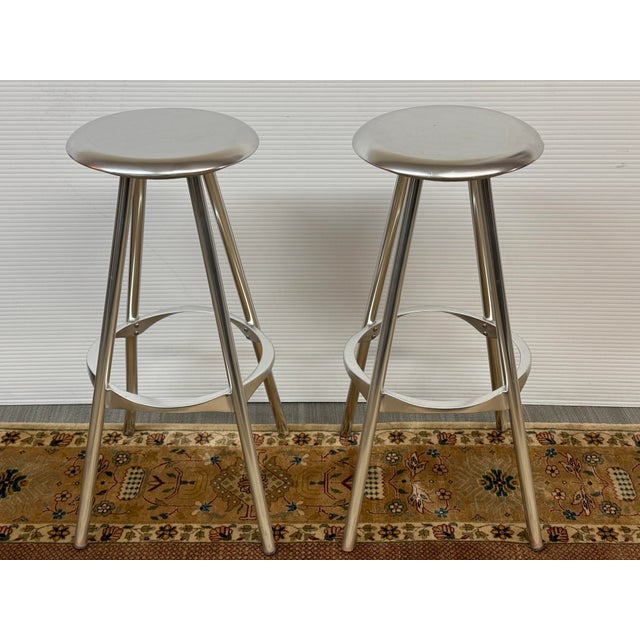 Design Plus Gallery presents a Pair of Jamaica Stools by Pepe Cortes for Knoll. The Jamaica stools are made of polished...