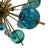 1970s Sputnik Lamp with Murano Turquoise Bubbles, 1960s For Sale - Image 5 of 8