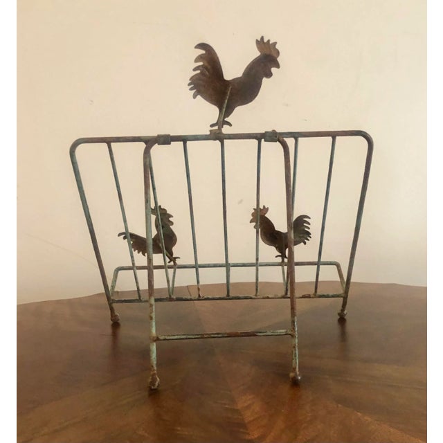 Early 20th Century Antique Primitive Country Metal Cookbook Holder For Sale - Image 11 of 13