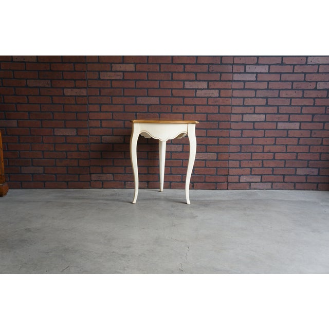 Ethan Allen Country French Triangle Table For Sale - Image 6 of 6