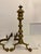 Pair Federal Style Beehive Ball Claw Brass Andirons Brass is in good condition with nice details in the casting. Measure...