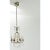 Mid 20th Century French Vintage Petite Brass & Crystal Chandelier For Sale - Image 5 of 12
