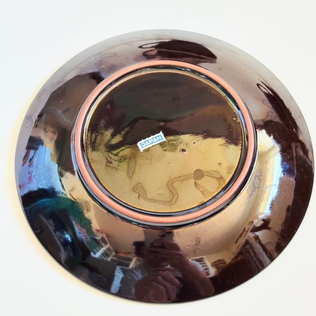 Mid 20th Century Mid Century Modern Brown Drip Glaze Mugs and Saucers - Set of 4 For Sale - Image 11 of 11