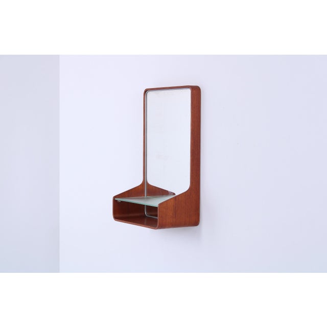 1960s Teak Euroika Console Mirror by Friso Kramer for Auping, 1960s For Sale - Image 5 of 17