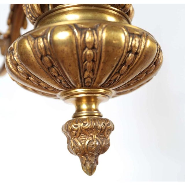 2000 - 2009 Antique Bronze Mazarin Chandelier For Sale - Image 5 of 8