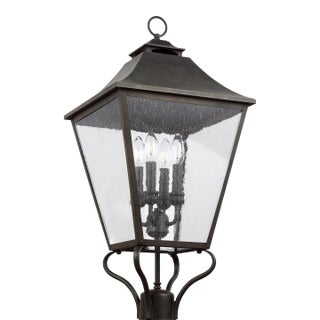 Sean Lavin by Visual Comfort Studio Galena Large Post Lantern, Sable For Sale