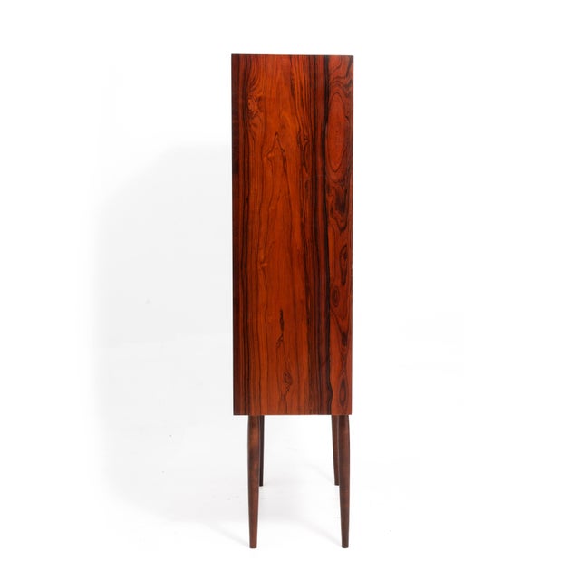 Wood Rosewood Vitrine Svante Skoch Seffle Möbelfabrik Sweden 1960s For Sale - Image 7 of 17