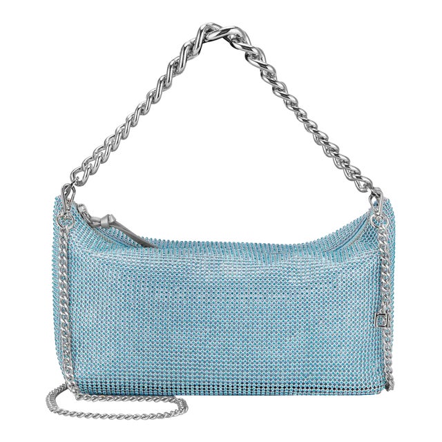 Eliza Aquamarine Shoulder Bag For Sale