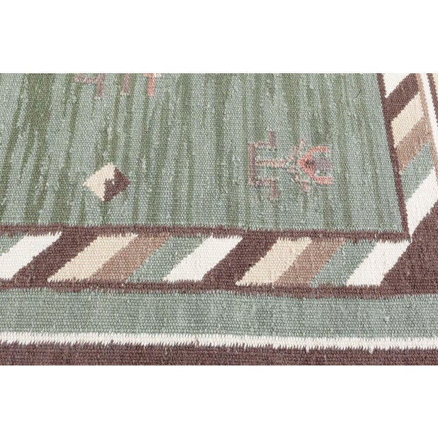 Modern Swedish Flat Weave Wool Rug by Doris Leslie Blau For Sale In New York - Image 6 of 9