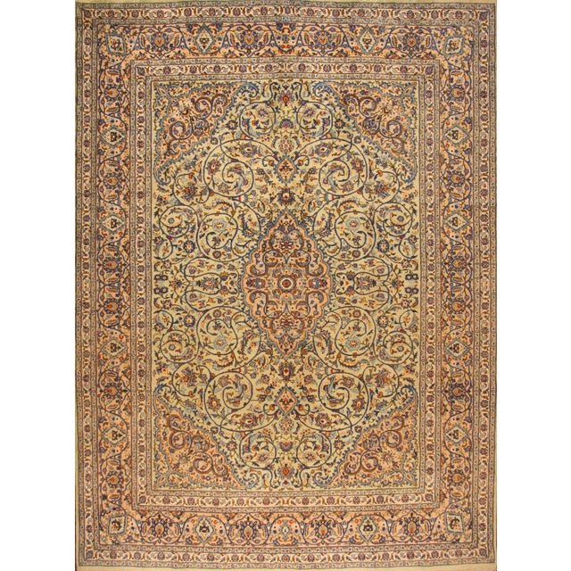 Large Hand-Knotted Middle Eastern Rug in Wool and Cotton For Sale - Image 11 of 11