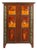 Late 20th Century Decorative Painted Two Door Cupboard With Fruit Panels and Foliate Motifs For Sale