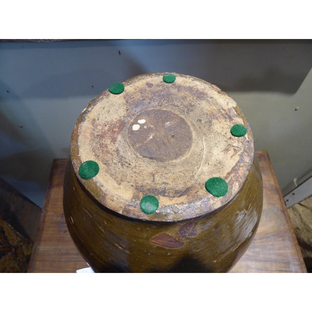 Antique Chinese Brown Glazed Ceramic Wine Jug For Sale - Image 4 of 4