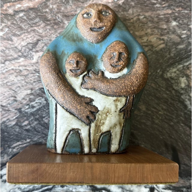 Rare, Frank Matranga Ceramic figure of a mother and her children and is 7" tall. Much of Frank Matranga's work that you...