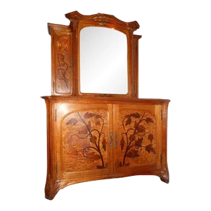 1900s Louis-Maurice-Alphonse Herold Marquetry Collector's Cabinet