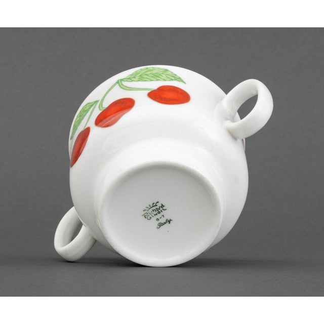Late 20th Century Richard Ginori Cherry Motif Porcelain Partial