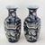 This stunning pair of mid-century Chinese Famille Rose vases features a distinctive hexagonal faceted form, meticulously...