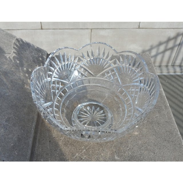 1990s Waterford Crystal Centerpiece Fruit Footed Bowl American Heritage Collection For Sale In New York - Image 6 of 12