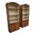 Pair of Vintage Dome Top Open Bookcases For Sale