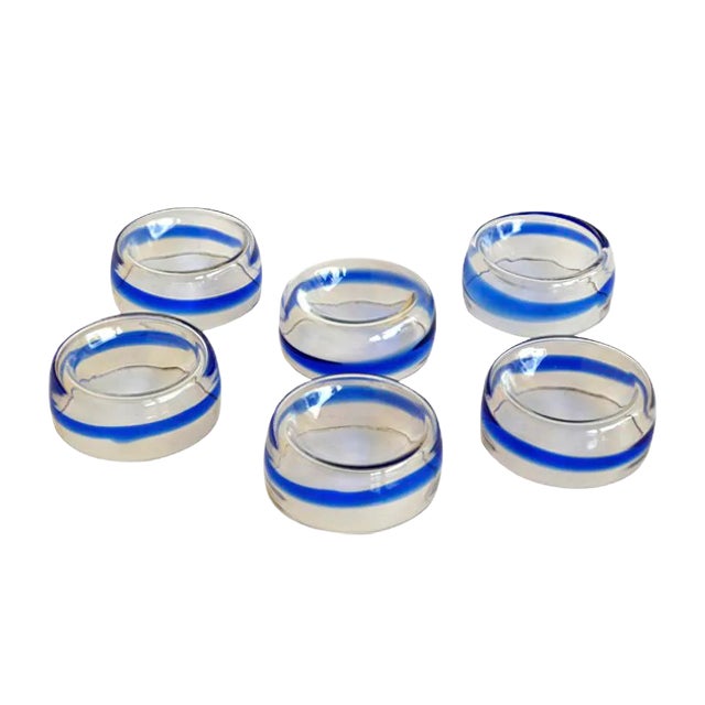 Murano Glass Dessert Fruit Set from Mazzega, 1960s, Set of 7 For Sale