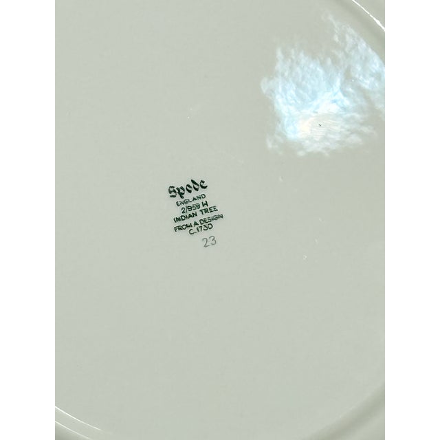 Spode Spode “Indian Tree” Vintage English Transferware Dinner Plates ~ Set of 5 For Sale - Image 4 of 4