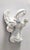 1930s Wall Mounted White Glazed Ceramic Cherub Candleholder by Goldscheider, Austria, 1930s For Sale - Image 5 of 10