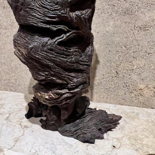 Mid-Century Modern 1970s Modern Art Wood Root Sculpture Organic Form For Sale - Image 3 of 10