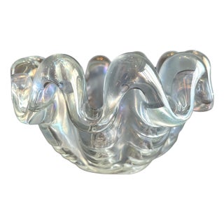 Murano Glass Bowl by Ercole Barovier for Barovier & Toso, Italy, 1940s For Sale