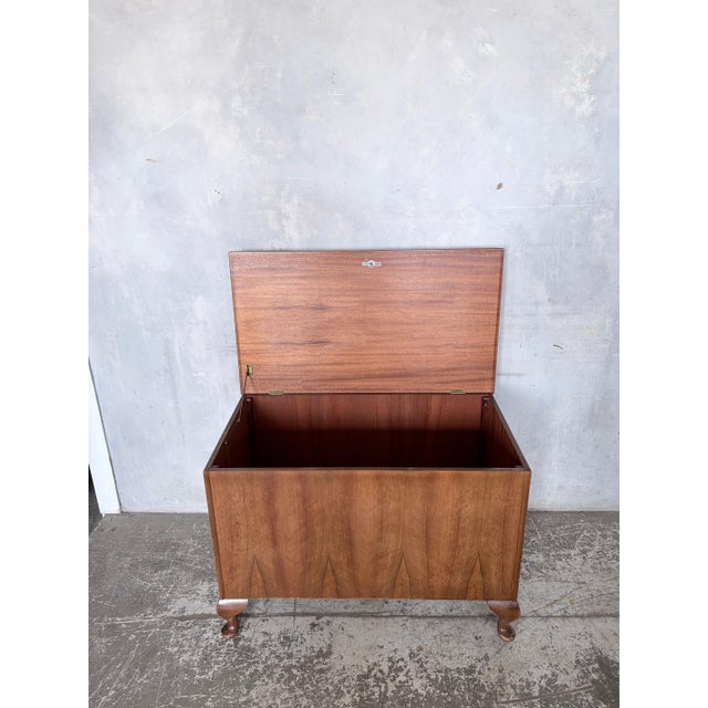 Vintage Walnut Blanket Box from Sutcliffe of Todmorden For Sale - Image 3 of 9