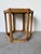 Vintage Bamboo & Rattan Hexagon Side Table For Sale In Miami - Image 6 of 13
