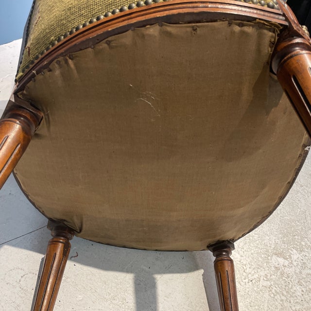 Antique Needlepoint Louis Bergere Chair Chairish